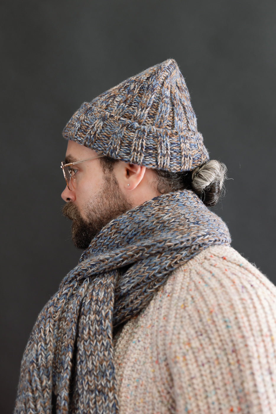 Marled Fantasies Hat - Jeans Mix