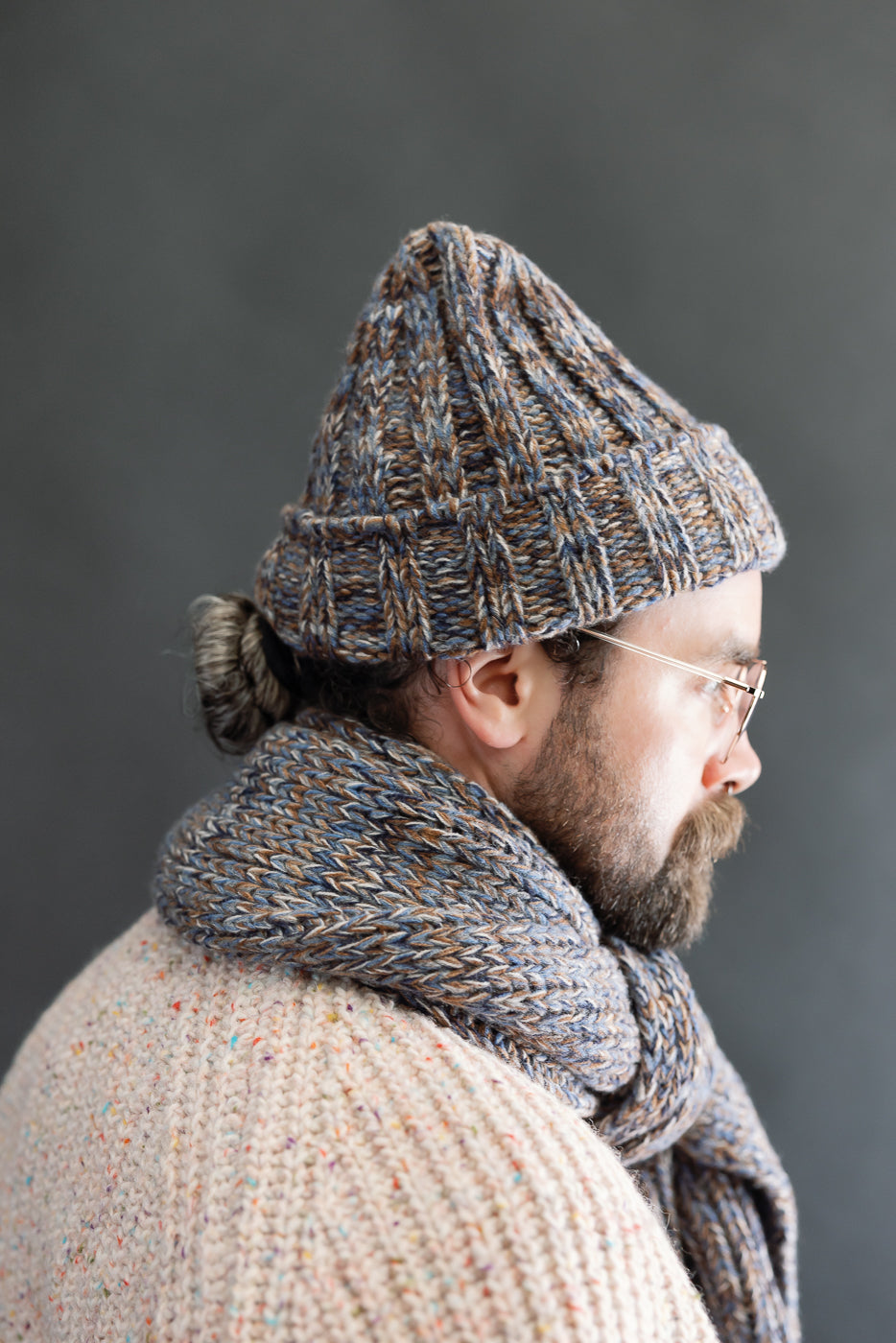 Marled Fantasies Hat - Jeans Mix