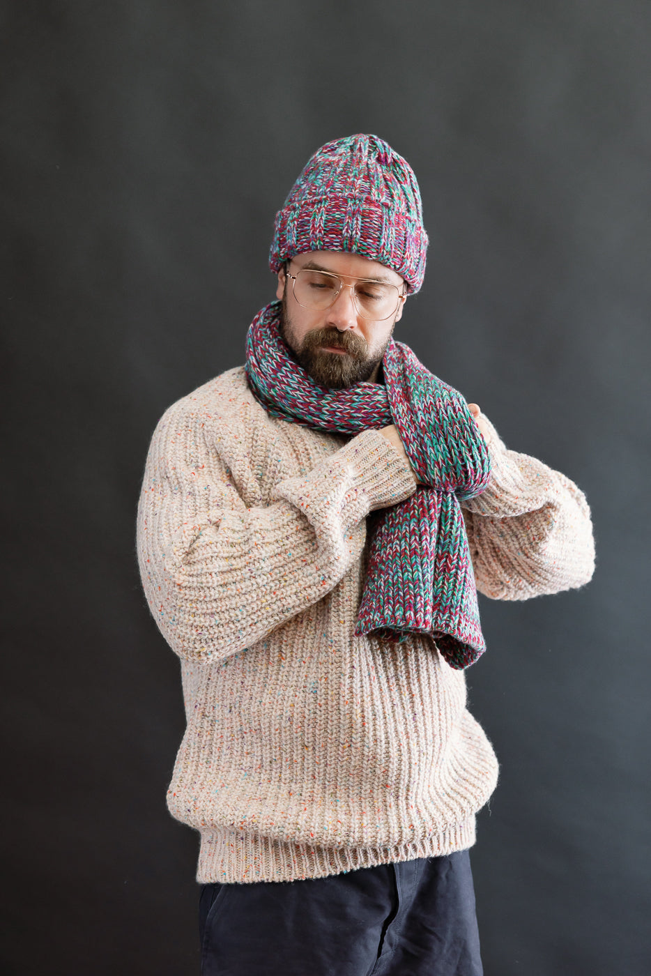 Marled Fantasies Scarf - Astro Mix