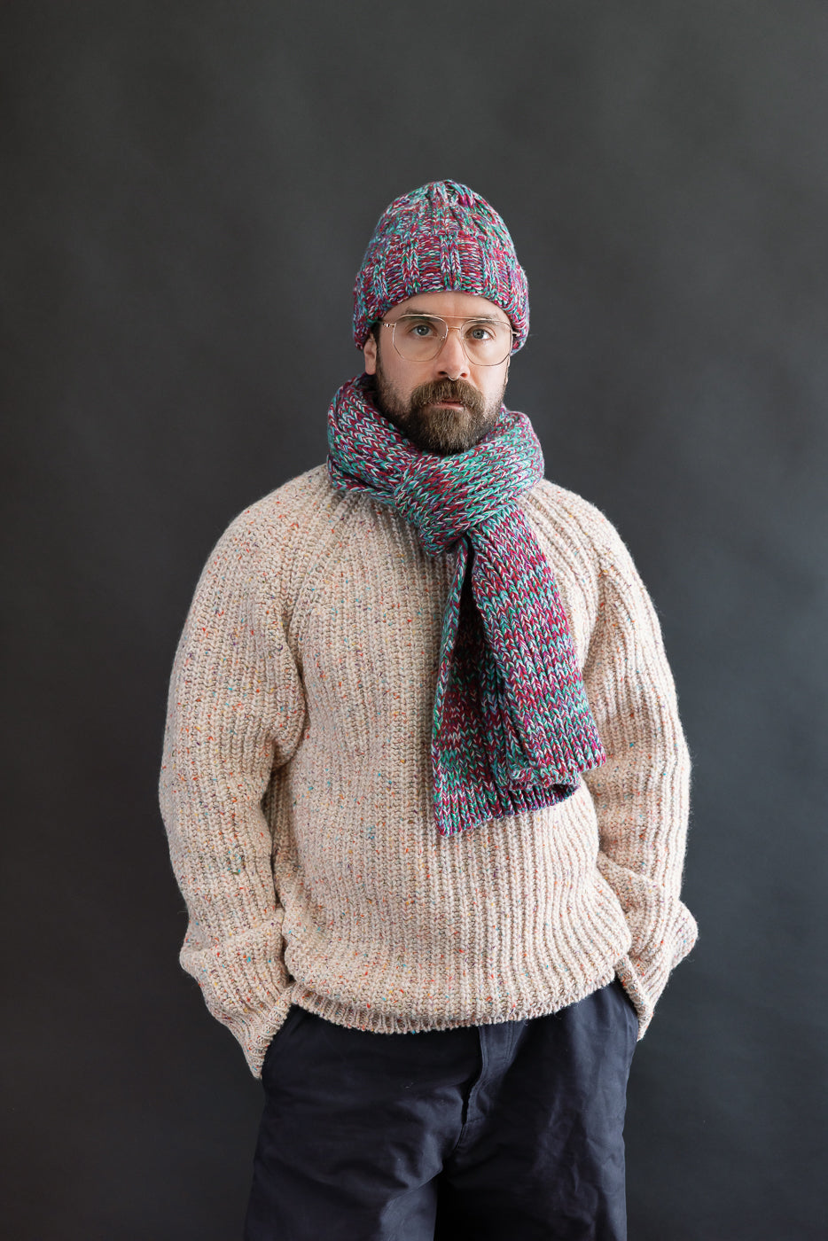 Marled Fantasies Scarf - Astro Mix