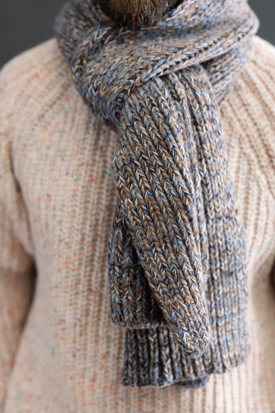 Marled Fantasies Scarf - Jeans Mix