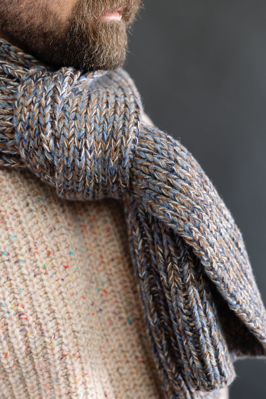 Marled Fantasies Scarf - Jeans Mix