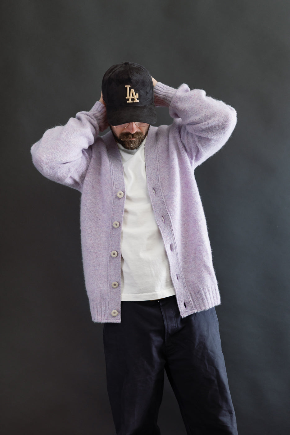 Shaggy Bear Cardigan - Sparky