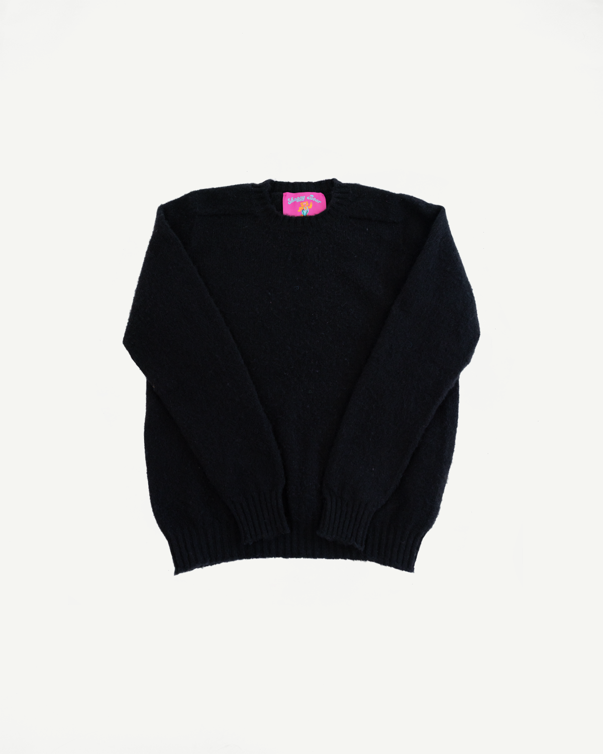Black sweater on a white background