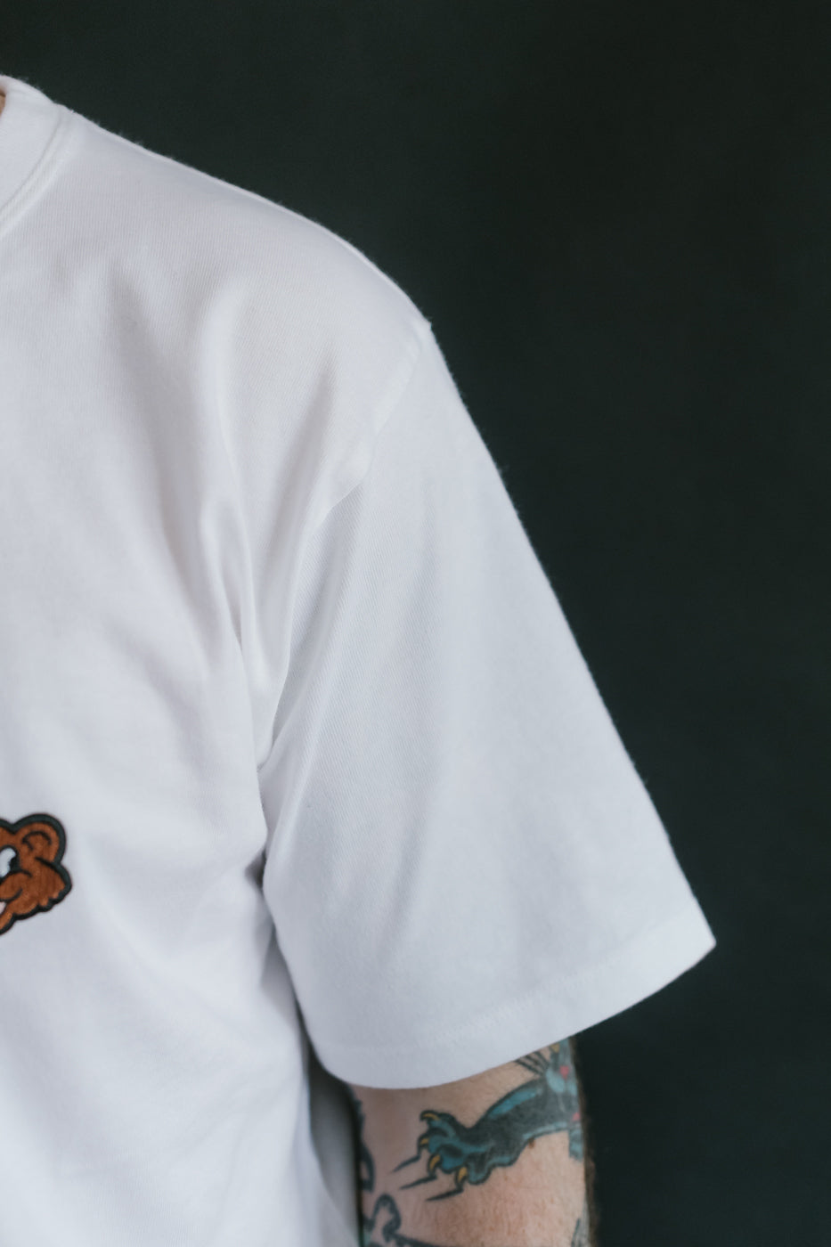 Shaggy Bear T-Shirt - White