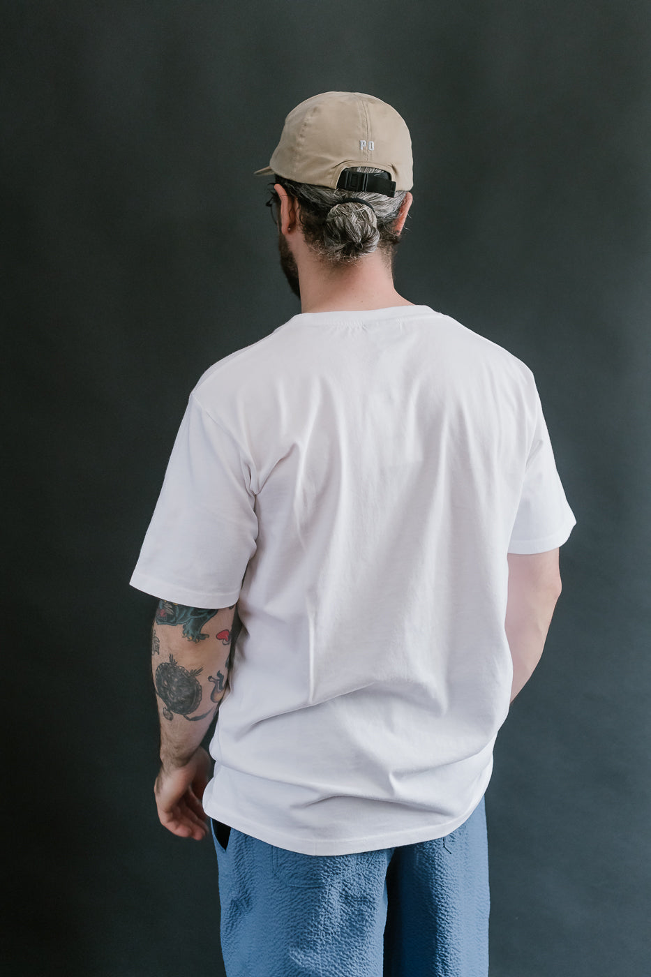 Shaggy Bear T-Shirt - White