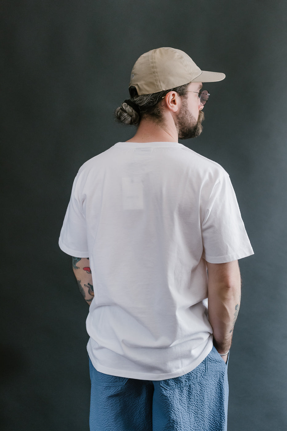 Shaggy Bear T-Shirt - White