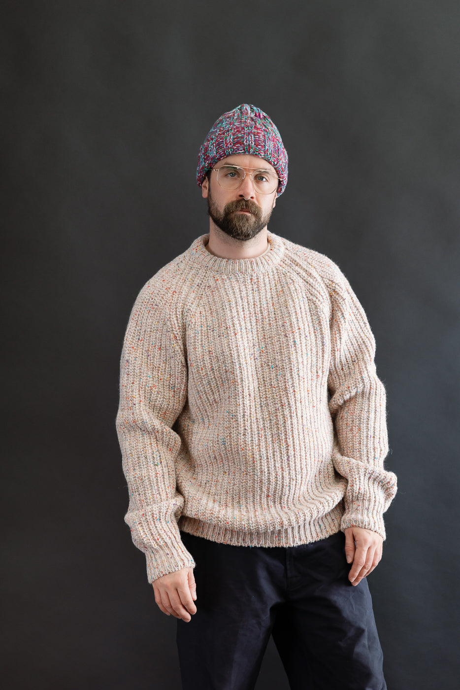 NOVEL PULL OVER KNIT 完売 Beige Cropped Boxy Knit Sweater (FN-WN-KNIT000912-PALE-GREY)