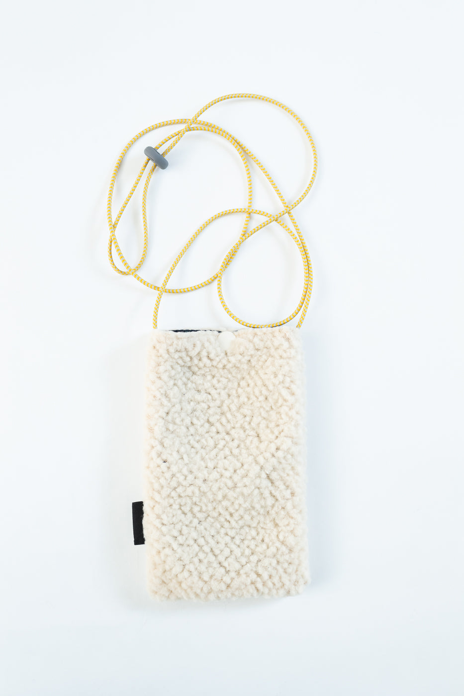 Shaggy Bear Pouch - Ecru