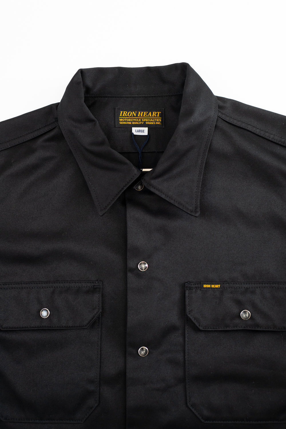 IHSH-383-BLK-NP - 9oz T/C Mechanic Shirt - Black