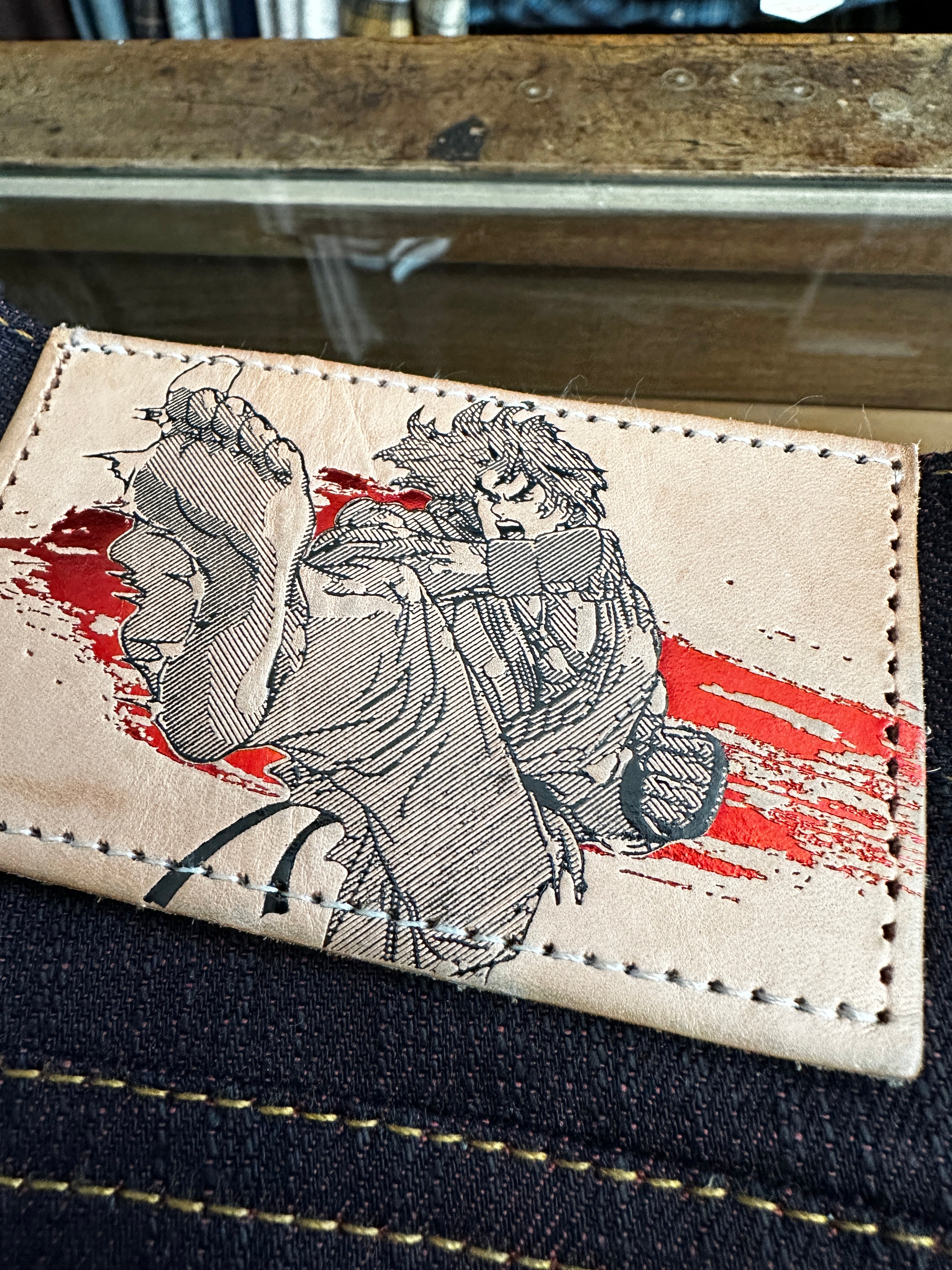Gently Used - 12.5oz Street Fighter II Ken Shoryuken - Super Guy - 31x29