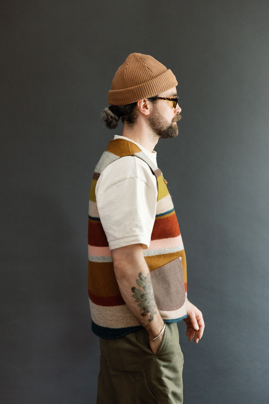 Catskill Wool Vest - Pink, Clay, Mustard | Dant