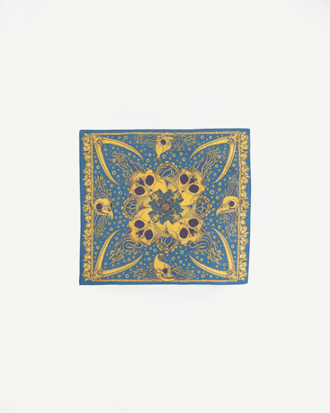 Skull Bandana - Blue, Yellow | Dant