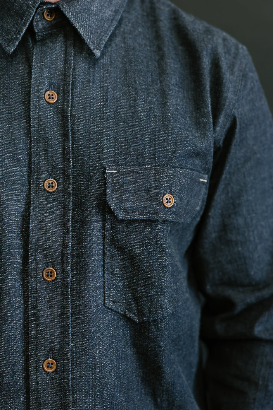 The Alamo Shirt Chambray - Indigo