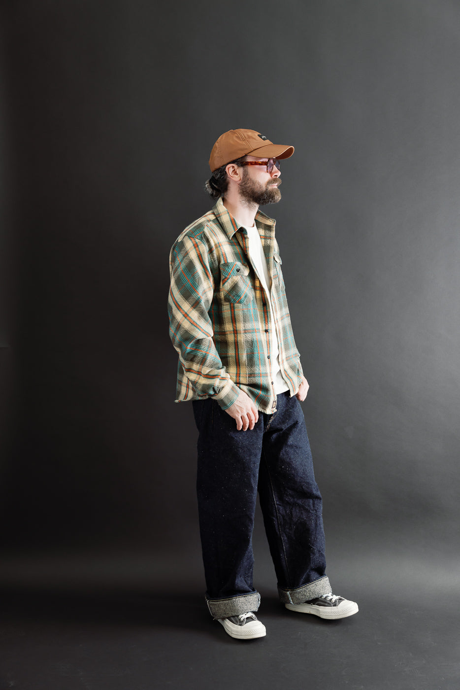 Full body side view of a 5'9