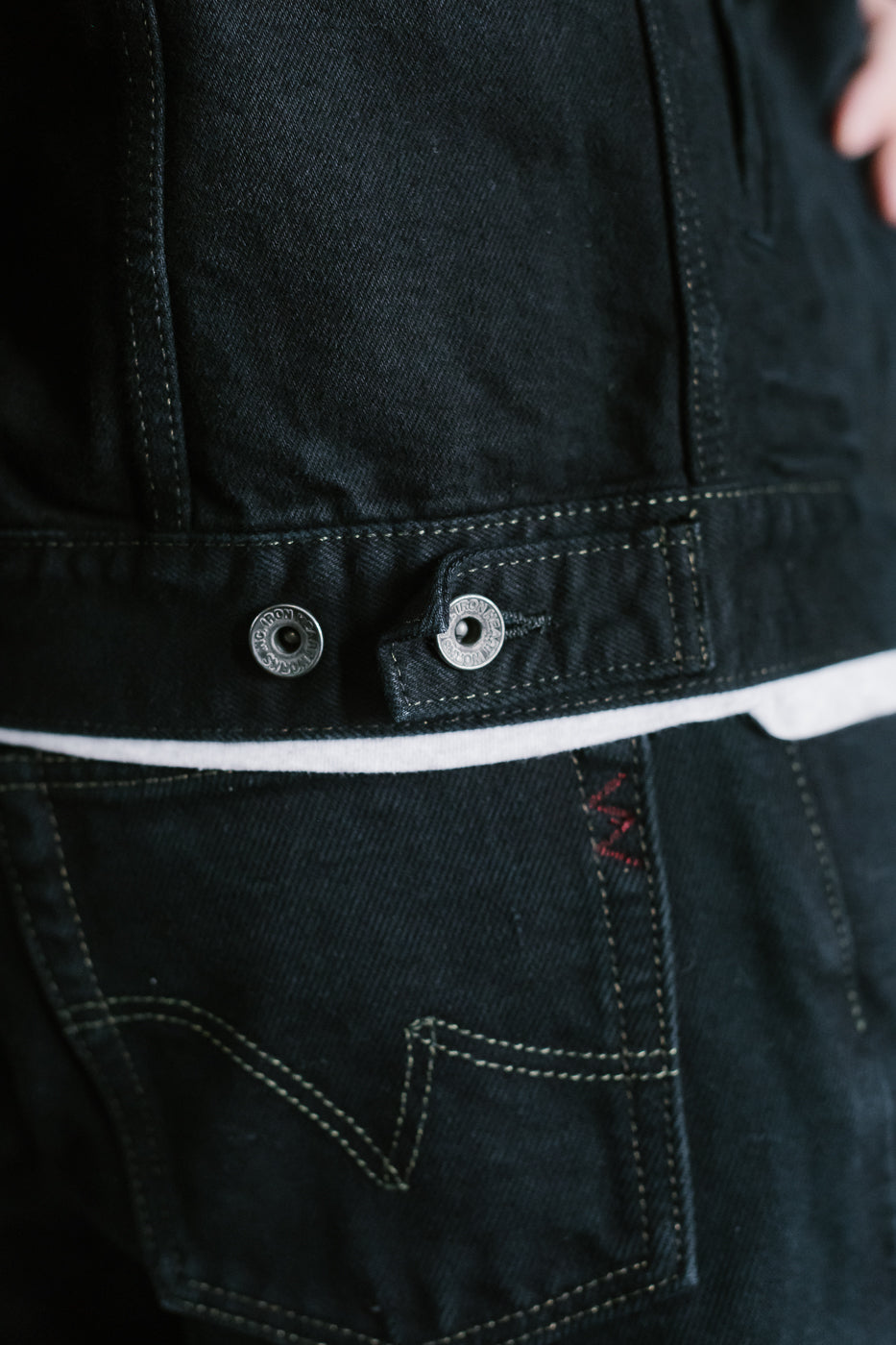 IH-526J-142OD - 14oz Selvedge Denim Modified Type III - Black Overdyed