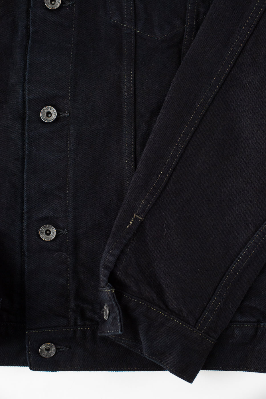 IH-526J-142OD - 14oz Selvedge Denim Modified Type III - Black Overdyed