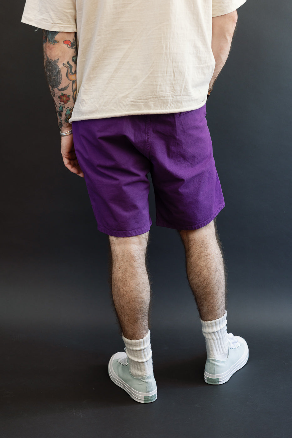 IH-729-PUR- Cotton Easy Shorts - Purple | Dant