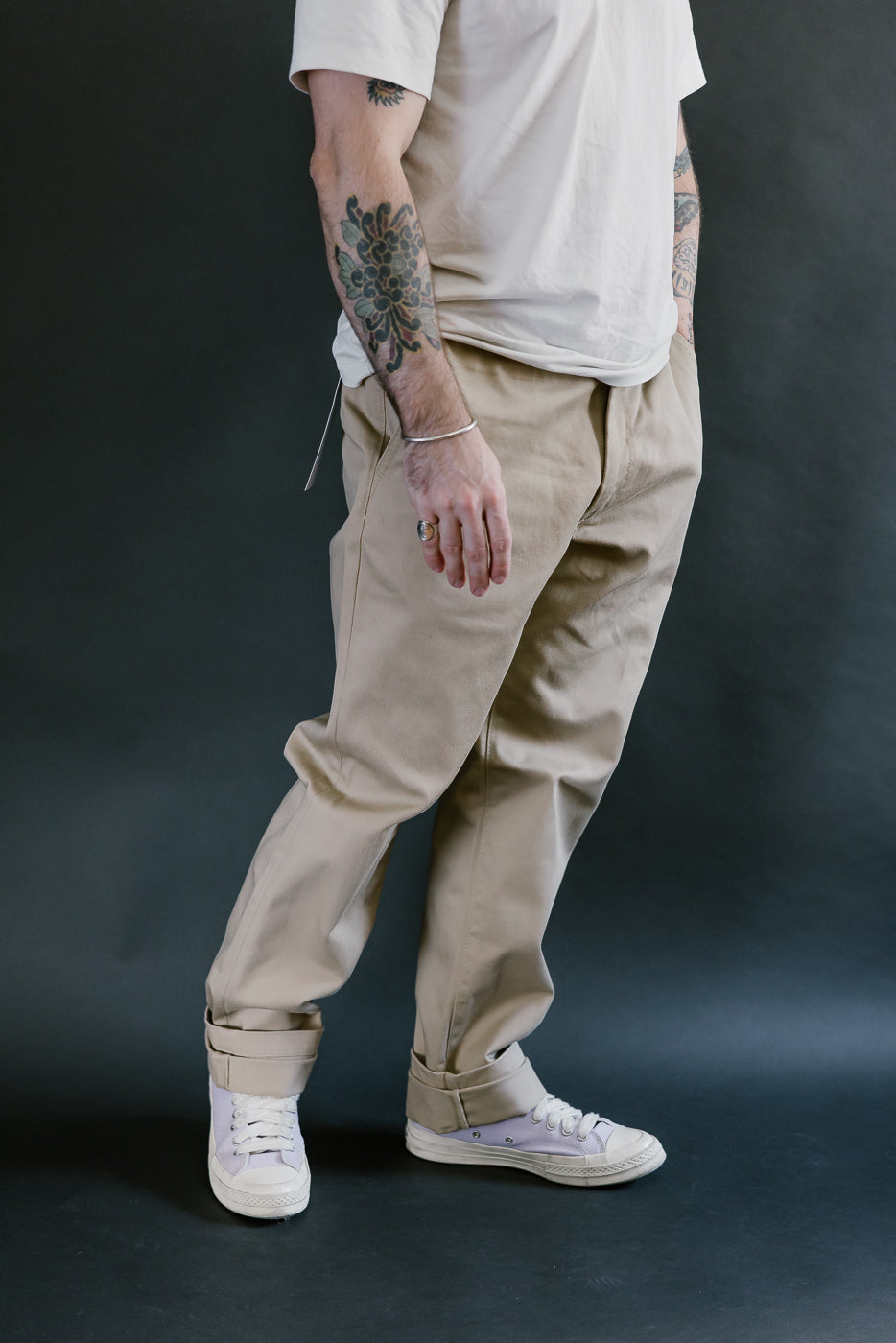 IH-731-KHA - 12oz Heavy Cotton Relaxed Fit Chinos - Khaki