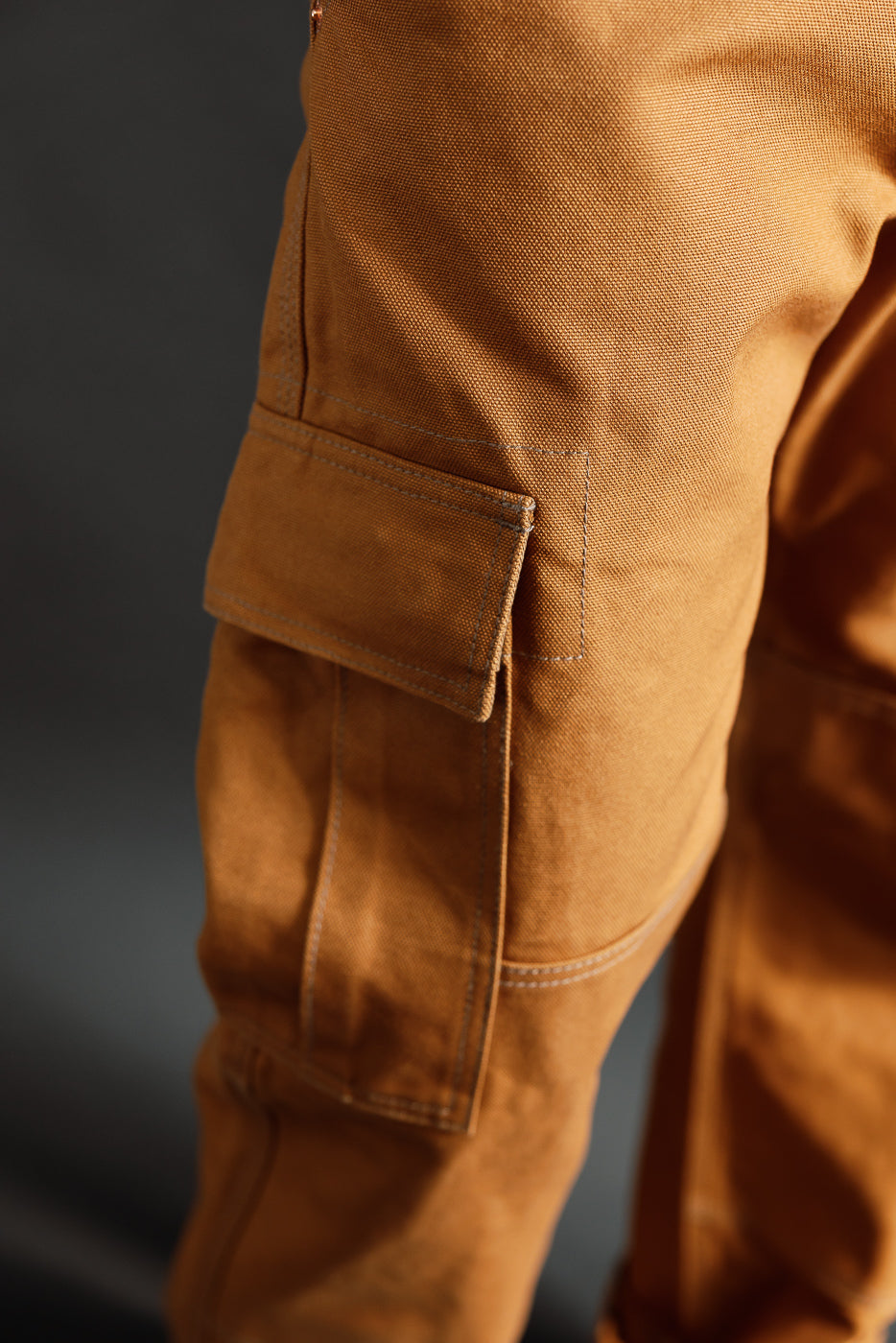 IH-734-BRN - 17oz Duck Cargo Pants - Brown