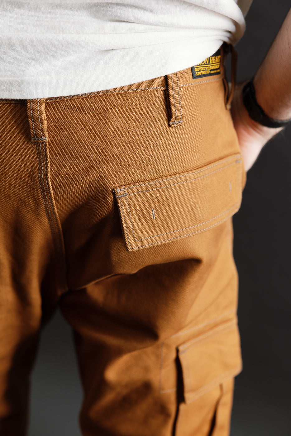 IH-734-BRN - 17oz Duck Cargo Pants - Brown