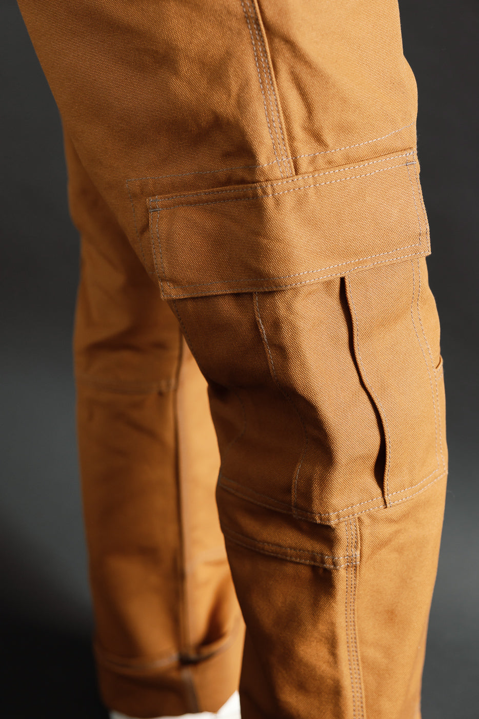 IH-734-BRN - 17oz Duck Cargo Pants - Brown | Dant