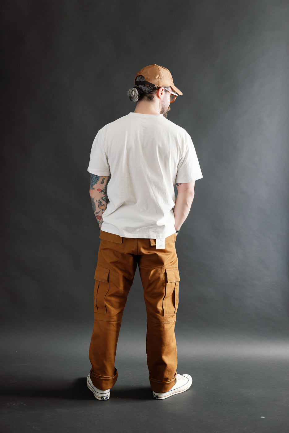 IH-734-BRN - 17oz Duck Cargo Pants - Brown