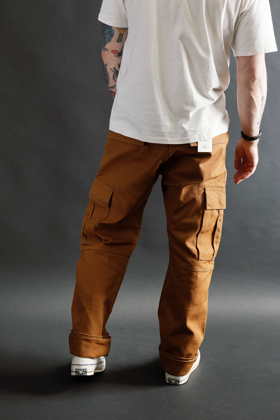 IH-734-BRN - 17oz Duck Cargo Pants - Brown
