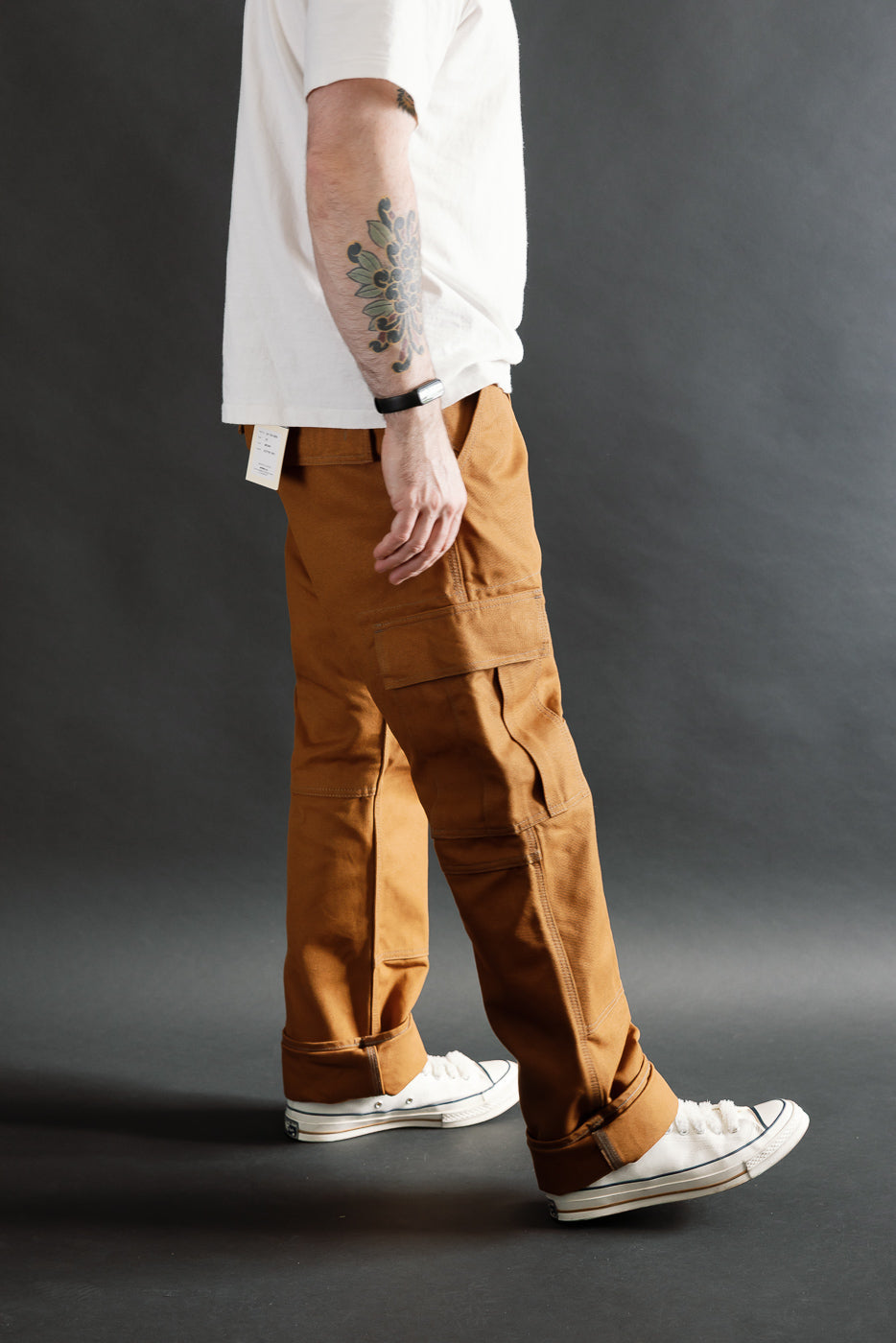IH-734-BRN - 17oz Duck Cargo Pants - Brown