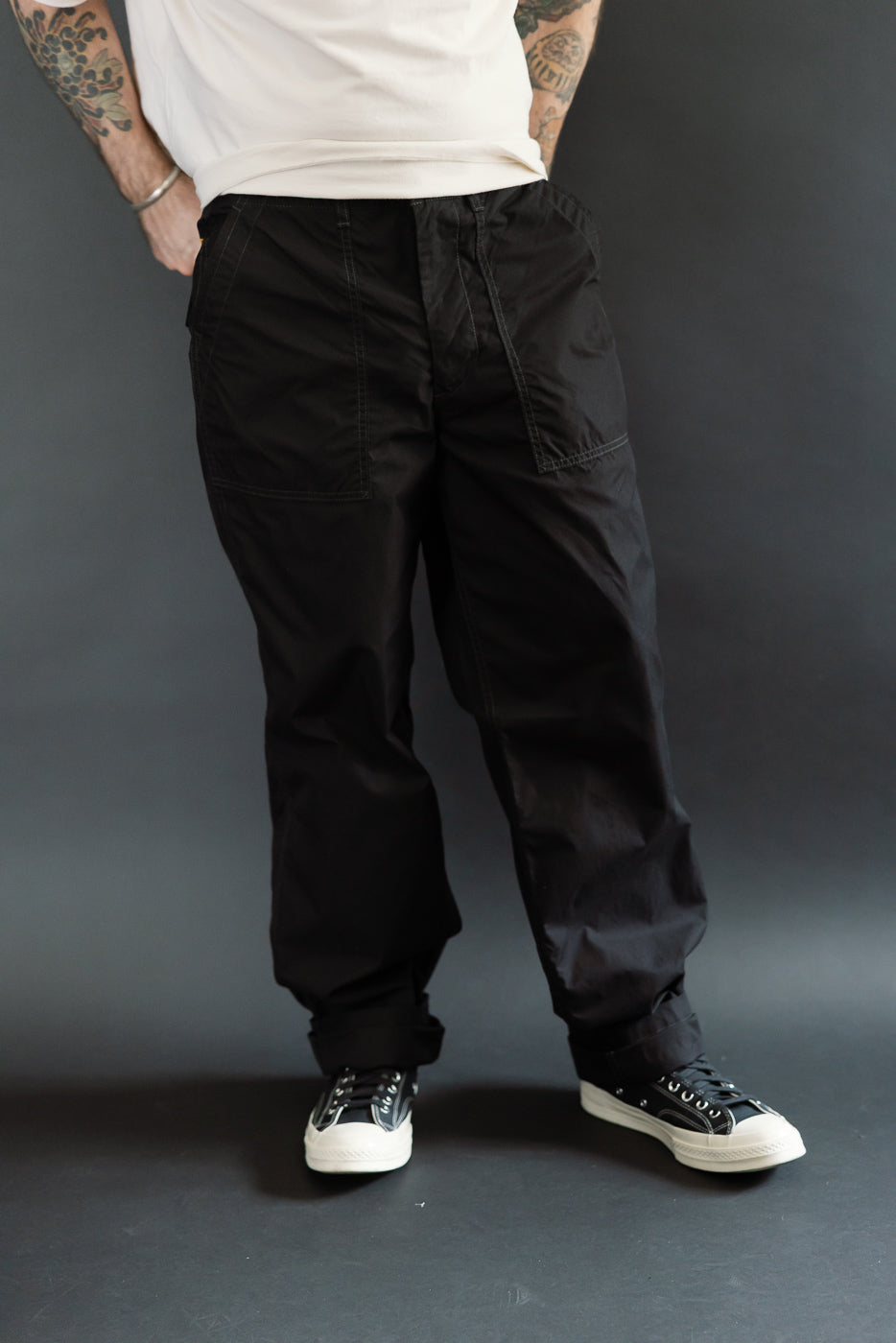 IH-745-BLK - 4oz Cotton/Nylon Baker Pants - Black | Dant