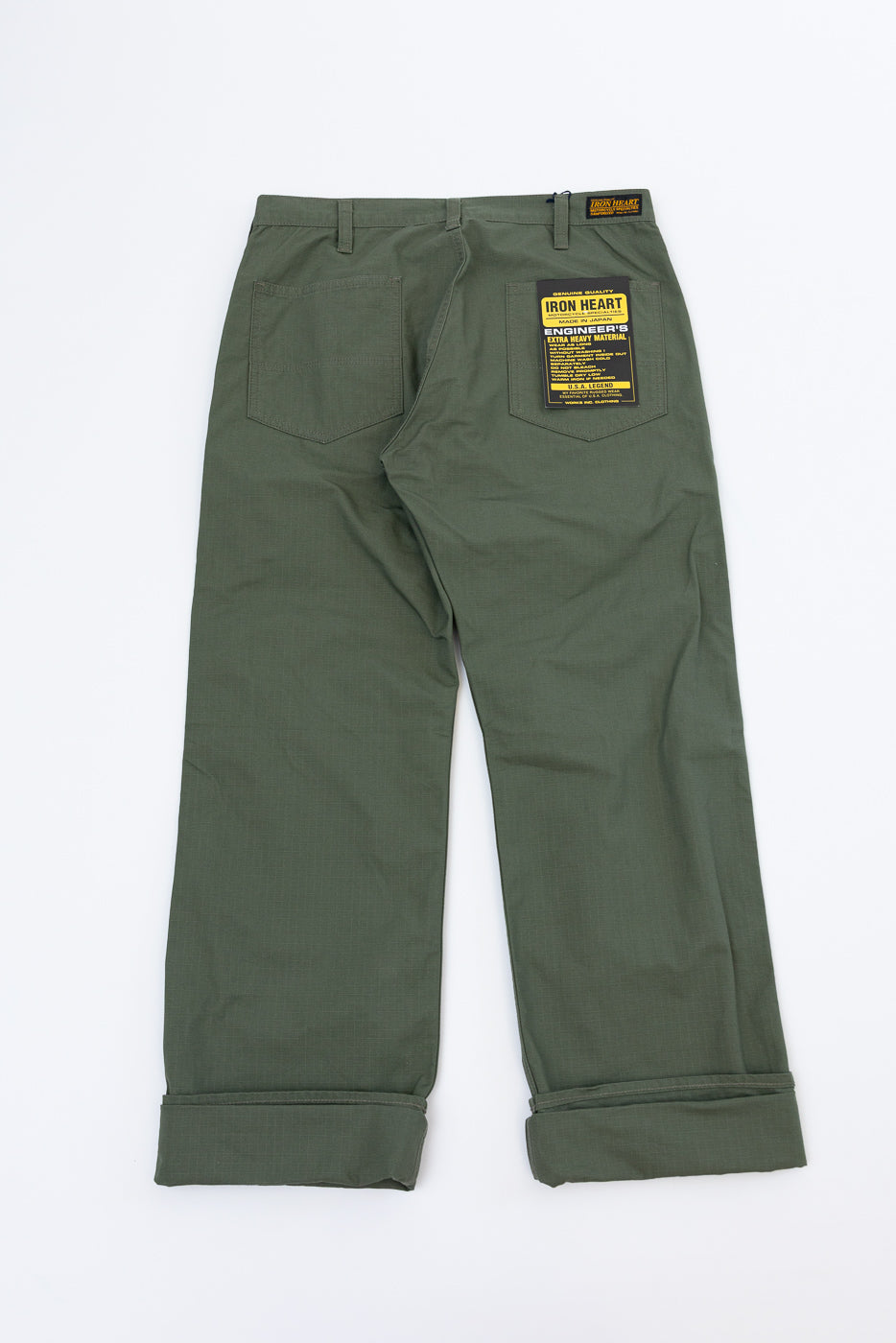 IH-746-GRN - 8oz Ripstop Wide Work Pants - Army Green | Dant