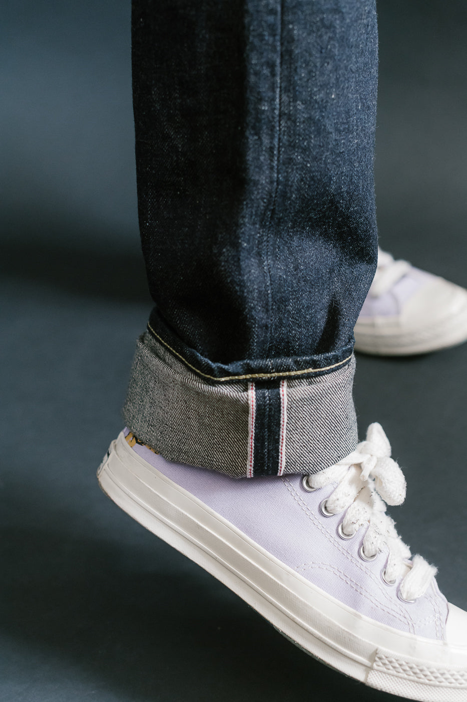 IH-777N - 17oz Selvedge Denim Slim Tapered Cut Jeans - Natural Indigo
