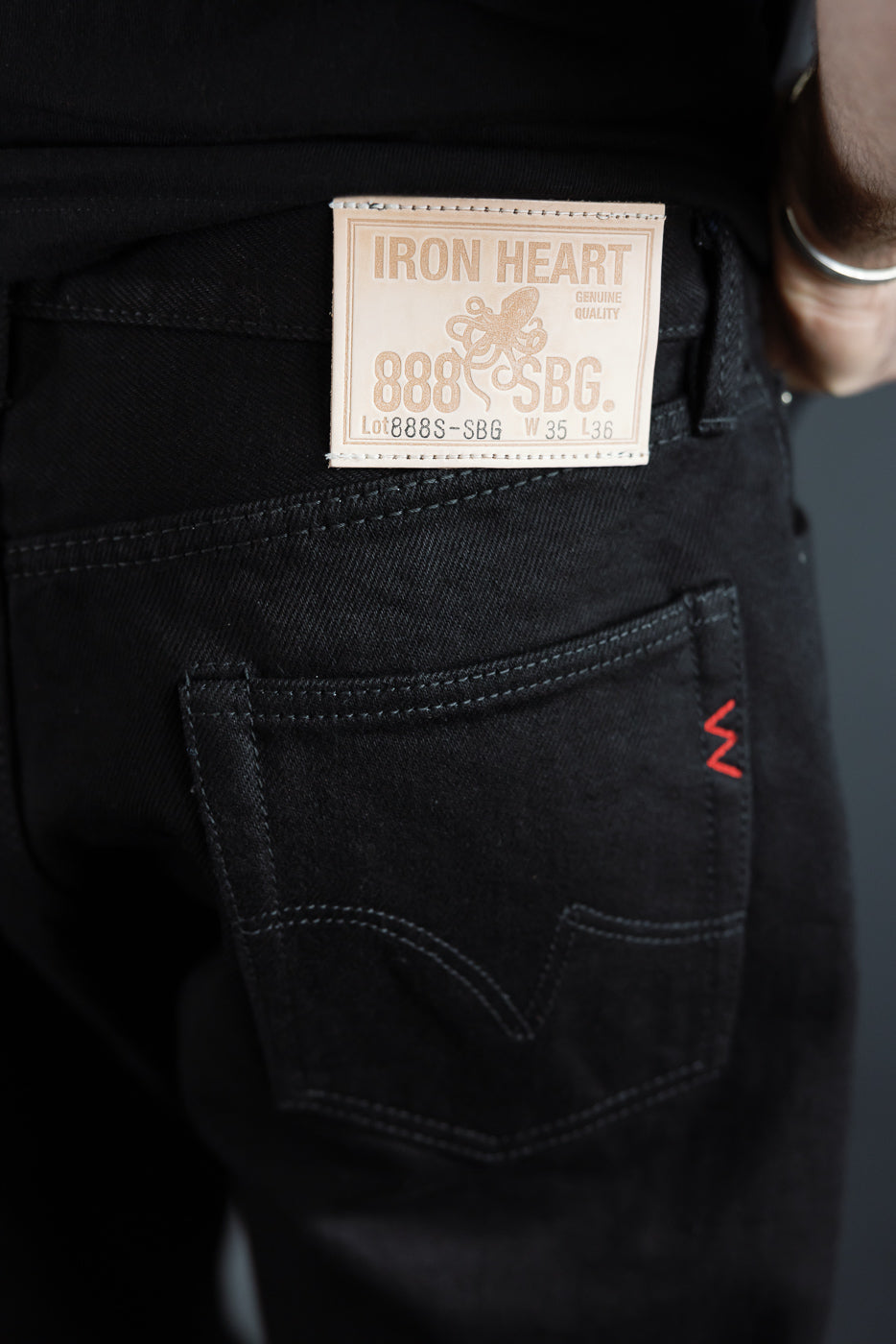 IH-888S-SBG - 21oz Selvedge Denim Medium/High Rise Tapered Cut