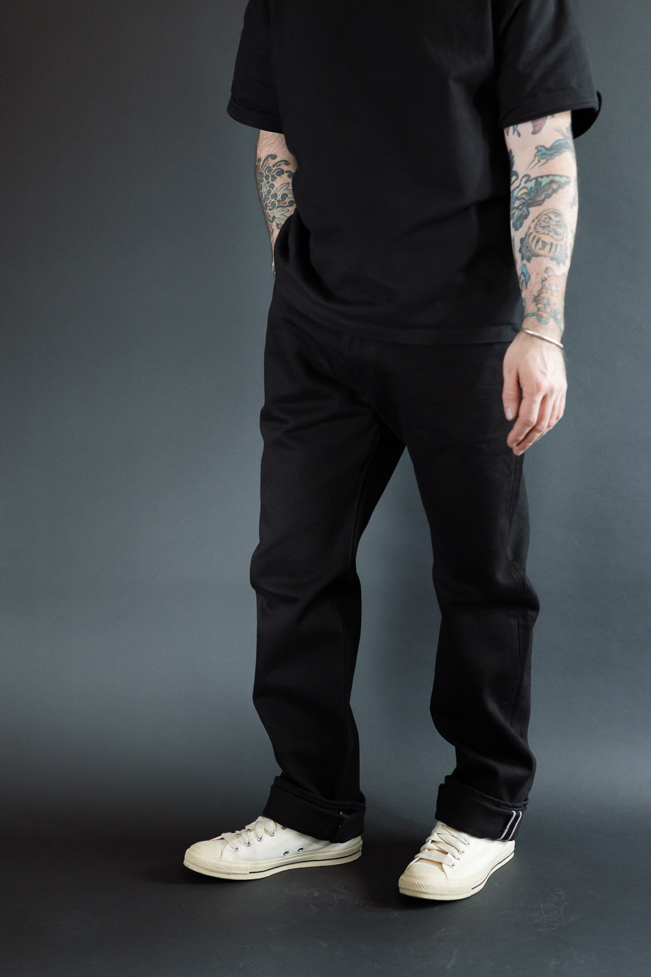 IH-888S-SBG - 21oz Selvedge Denim Medium/High Rise Tapered Cut