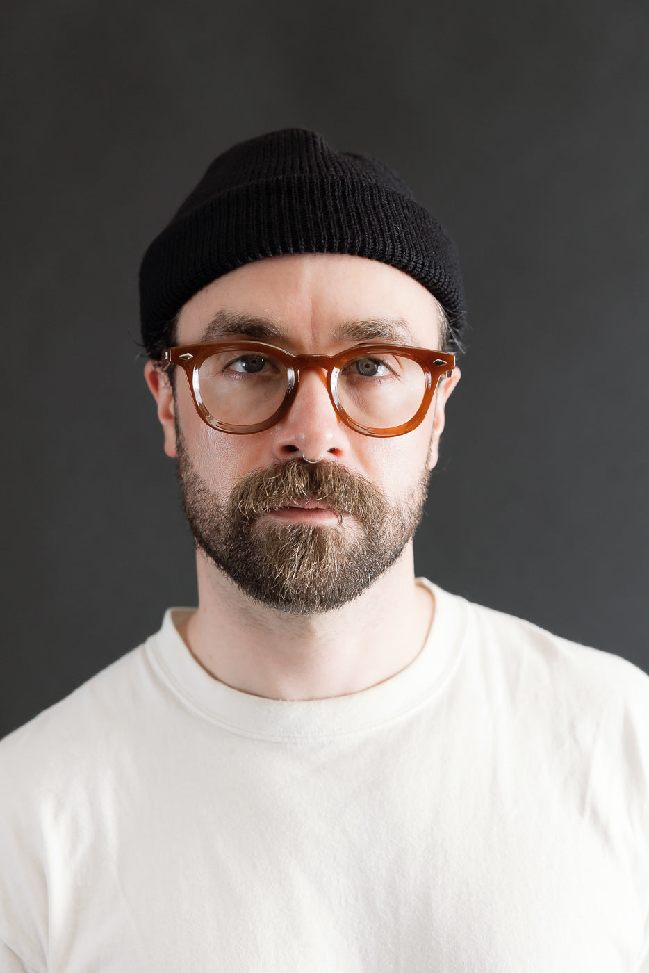 IHG-080-BLK - 100% Wool Ribbed Beanie - Black