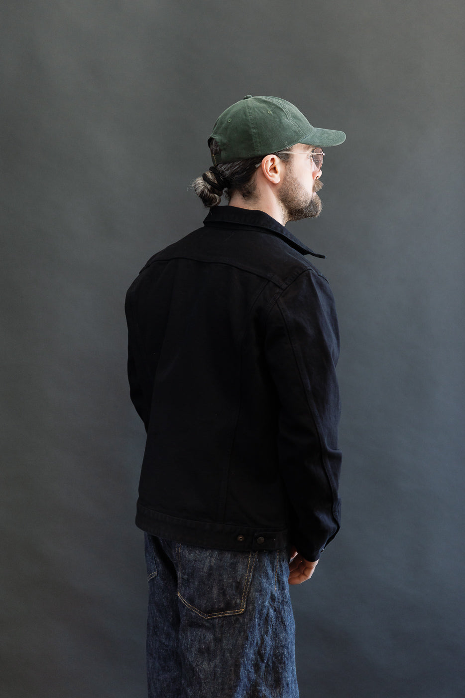 IHJ-123-OD - 14oz Broken Twill Selvedge Denim Work Jacket - Indigo