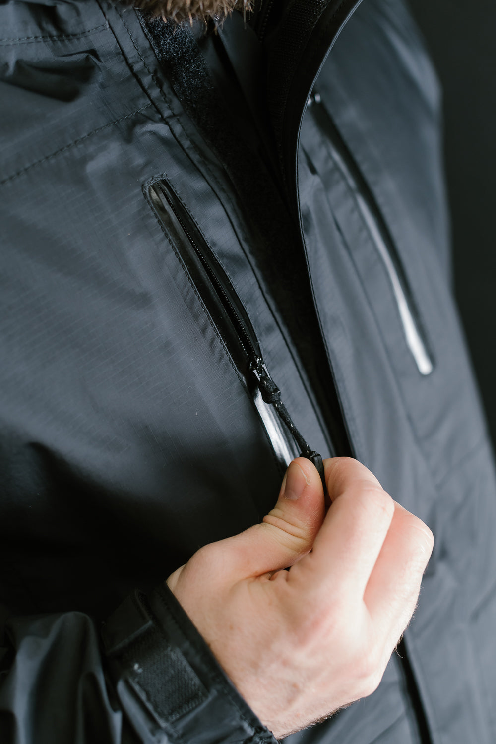 IHJ-136-BLK - Waterproof Jacket - Black | Dant