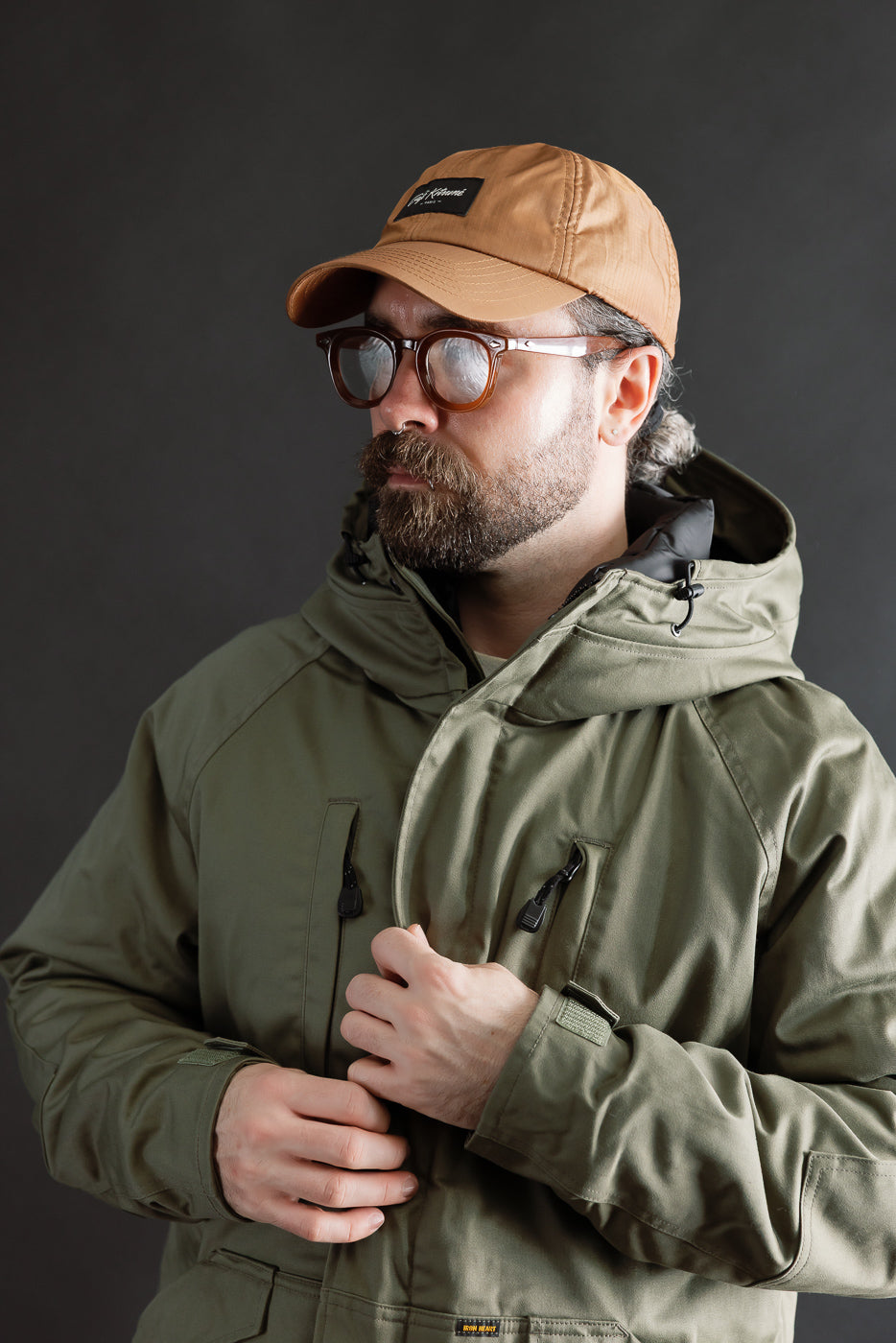 IHJ-154-OLV - 8oz Sateen/Primaloft® Winter Parka Jacket - Olive