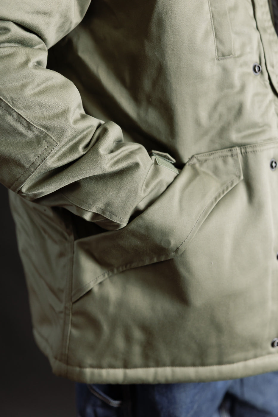 IHJ-154-OLV - 8oz Sateen/Primaloft® Winter Parka Jacket - Olive