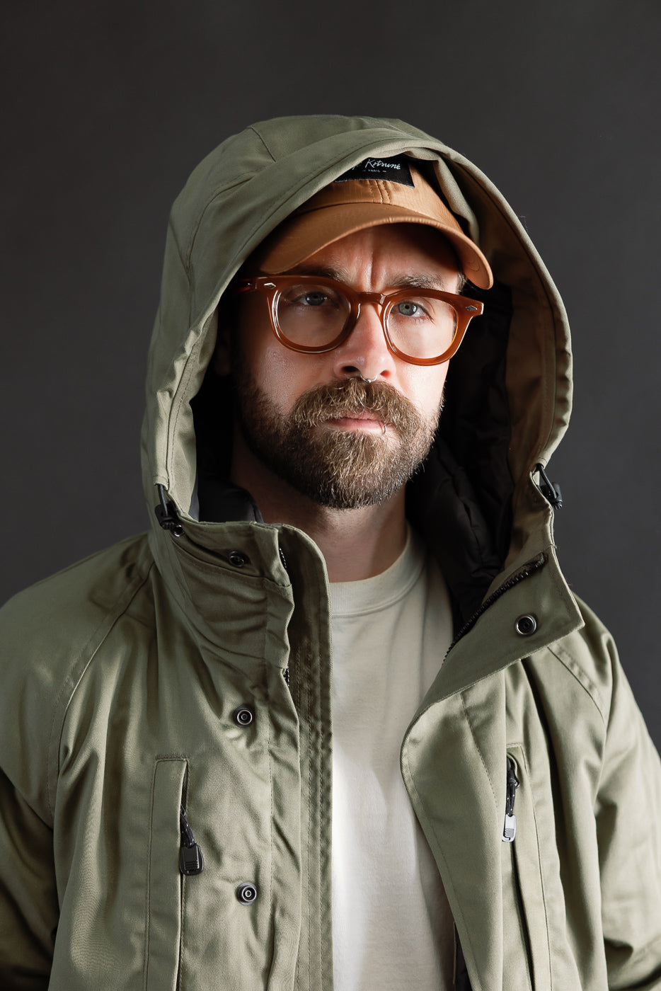 IHJ-154-OLV - 8oz Sateen/Primaloft® Winter Parka Jacket - Olive