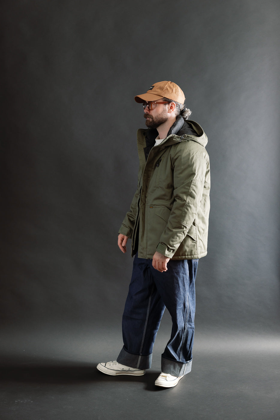 IHJ-154-OLV - 8oz Sateen/Primaloft® Winter Parka Jacket - Olive | Dant