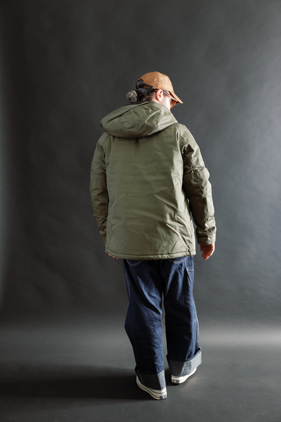 IHJ-154-OLV - 8oz Sateen/Primaloft® Winter Parka Jacket - Olive