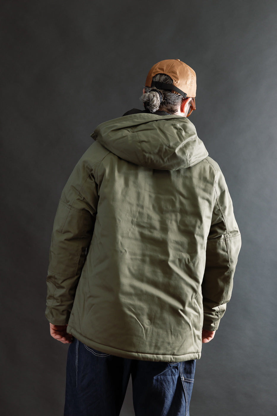 IHJ-154-OLV - 8oz Sateen/Primaloft® Winter Parka Jacket - Olive