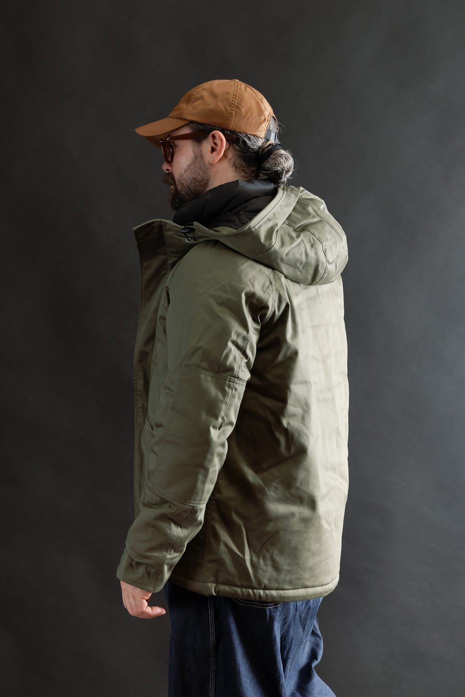 IHJ-154-OLV - 8oz Sateen/Primaloft® Winter Parka Jacket - Olive