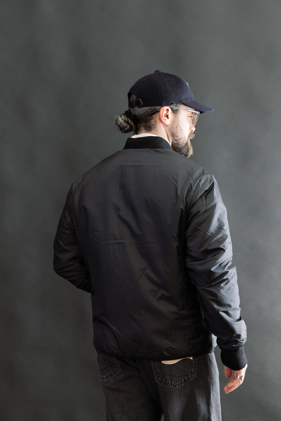IHJ-157-BLK - Reversible Fleece Jacket - Black | Dant