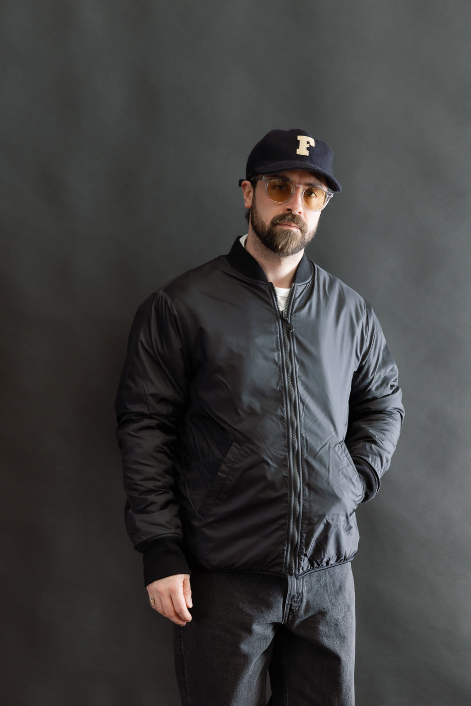 IHJ-157-BLK - Reversible Fleece Jacket - Black | Dant