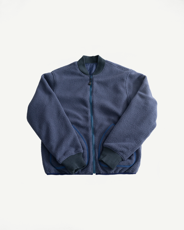 IHJ-157-NAV - Reversible Fleece Jacket - Navy Blue | Dant