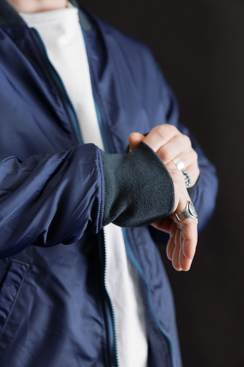 Close-up of male model, 5'9