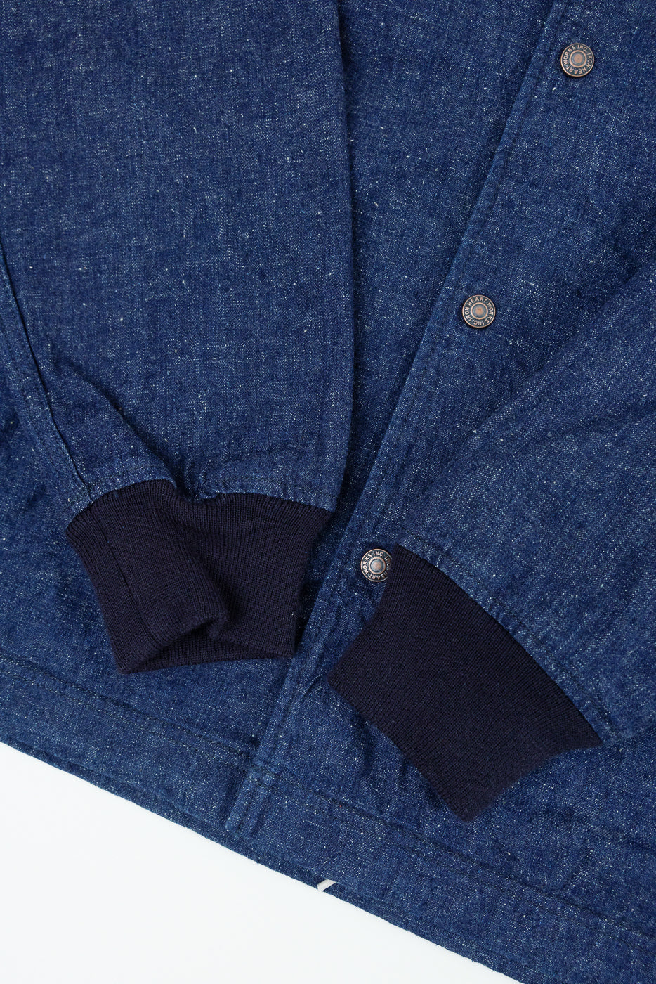 IHJ-161-IND-NP - 10oz Neppy Selvedge Denim Coach Jacket - Indigo