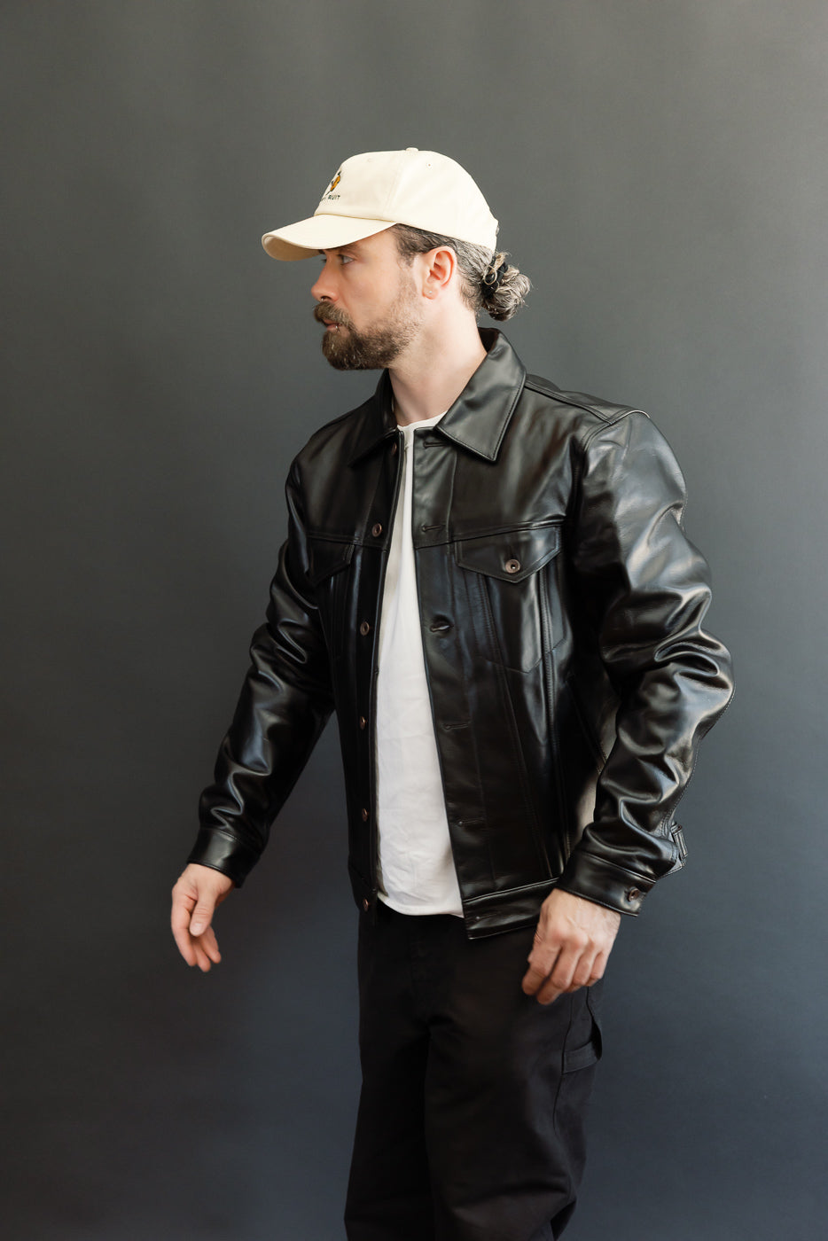 IHJ-64-BLK - Japanese Horsehide Modified Type III Jacket - Black